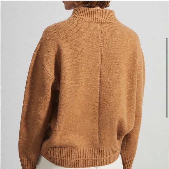 NWT paradis perdus gaspard turtleneck sweater in camel - Picture 3 of 7